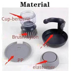 Soap Dispensing Dish Brush with Press Pump