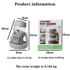 Soap Dispensing Dish Brush with Press Pump