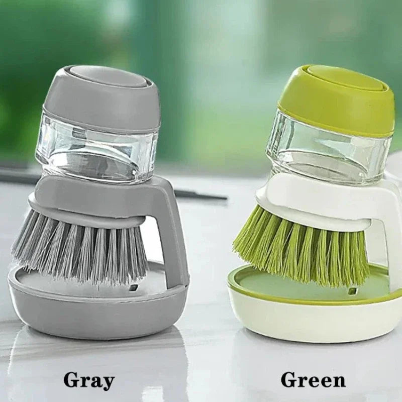 Soap Dispensing Dish Brush with Press Pump