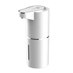 White electronic device with a sleek design on a white background