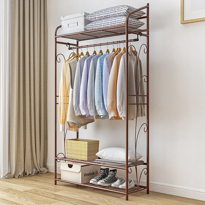 Foldable Floor-Standing Clothes Drying Rack